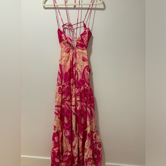 FARM Rio Tropical Groove Cotton Maxi Dress Size XS